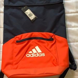 Adidas backpack navy and bright orange. Brand new